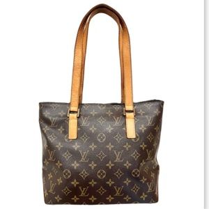 Authentic Louis Vuitton Cabas Piano Shoulder Bag (*NOTE: has a flaw)